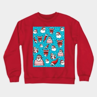 Christmas Santa Designs Crewneck Sweatshirt